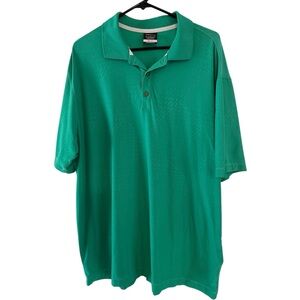 Nike Golf Dri-Fit Polo Shirt Men's XL Emerald Green Stretch Performance Wicking